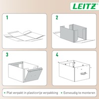 Opbergdoos Leitz Puro met deksel 17 liter set van 2 zwart-2