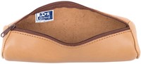 Pennenetui Oxford 22x6cm leer rond naturel-2