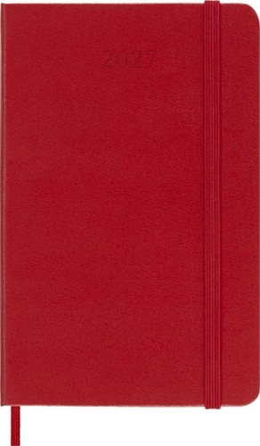 Agenda 2027 Moleskine 12M Planner Weekly 7dagen/1pagina pocket hc scarlet red-2