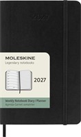 Agenda 2027 Moleskine 12M Planner Weekly 7dagen/1pagina pocket sc black