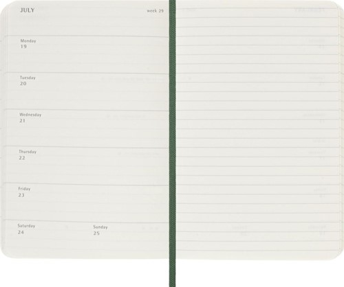 Agenda 2027 Moleskine 12M Planner Weekly 7dagen/1pagina pocket sc myrtle green-3
