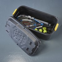 Opbergbox Bankers Box 75L met wielen robuust zwart-2