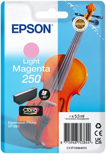 Inktcartridge Epson 250 T16N64 licht rood