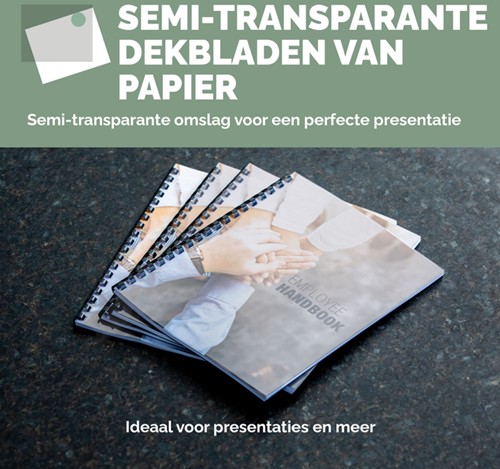 Voorblad Fellowes A4 FSC translucent papier 150gram 50vel-1