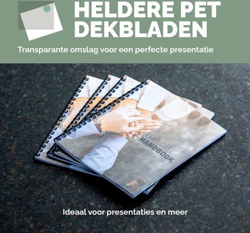 Voorblad Fellowes A4 PET 180micron recycled 100 stuks-1