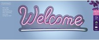 Ledbord Lumineo indoor USB neon Welcome