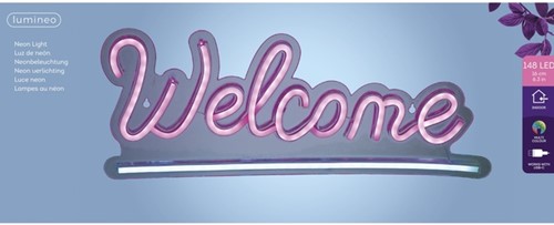 Ledbord Lumineo indoor USB neon Welcome