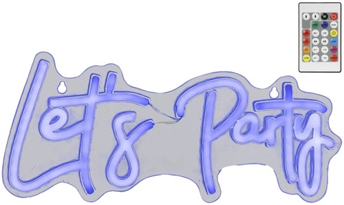 Ledbord Lumineo indoor USB neon Let's Party led Colour change effects-3