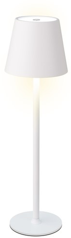 Tafellamp Lumineo led oplaadbaar steady buiten wit