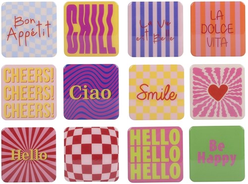 Decobordjes Decoris MDF 9.5x9.5cm assorti-2