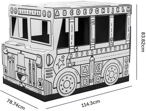 Kartonnen Speelbus Bankers Box Play inkleurbaar-2
