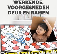 Kartonnen speelhuis XL Verjaardag Bankers Box Play inkleurbaar-3