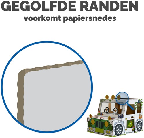 Kartonnen Dinosaurustruck XL Bankers Box Play inkleurbaar-3