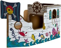 Kartonnen Piratenschip XL Bankers Box Play inkleurbaar