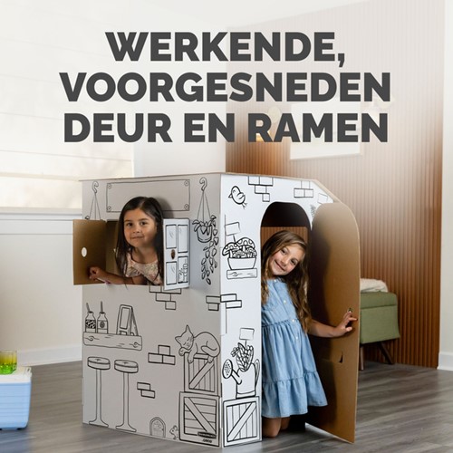 Kartonnen Marktkraam XL Bankers Box Play inkleurbaar-3
