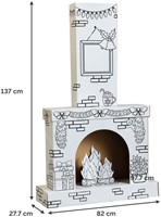 Kartonnen Openhaard XL Bankers Box Play inkleurbaar-2