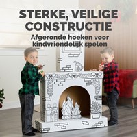 Kartonnen Openhaard XL Bankers Box Play inkleurbaar-2