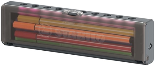 Viltstift STABILO Pen 68 medium clickset à 10 kleuren-2