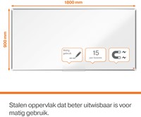 Whiteboard Nobo Premium Plus 90x180cm staal-2