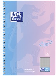 Spiraalblok Oxford Touch B5 geruit 5mm160 pagina's assorti