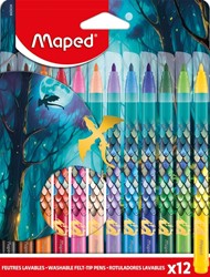 Viltstift Maped Dragon set à 12 kleuren