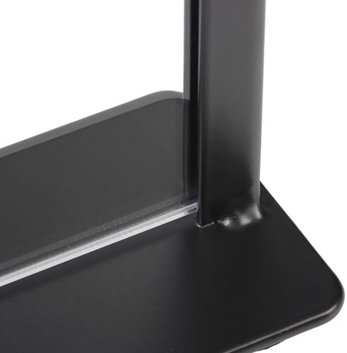 Kaarthouder Europel metaal met acryl bord A5 zwart-4