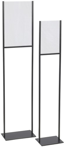 Infostandaard Europel metaal met acryl bord A4 zwart-2