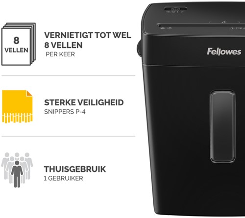 Papiervernietiger Fellowes P-42C snippers 4x34mm-2