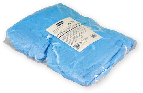 Baardnet Hynex non-woven blauw pp 100 stuks