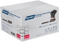 Handschoen Hynex nitril XL zwart 5gr extra sterk 100 stuks-1