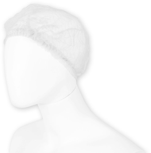 Haarnet Hynex clip non-woven wit pp 100 stuks-2