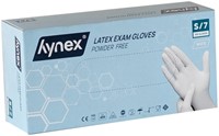 Handschoen Hynex latex S wit 5gr 100 stuks