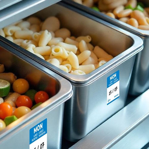 Etiket Avery HACCP maandag-blauw 25x25mm 1000 stuks-3