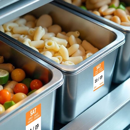 Etiket Avery HACCP zaterdag-oranje 25x25mm 1000 stuks-3