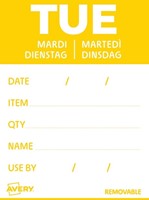 Etiket Avery HACCP dinsdag-geel 40x56mm 500 stuks-2