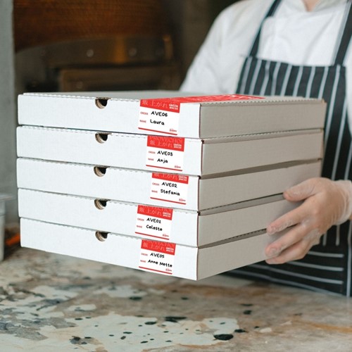 Etiket Avery sluitzegel/breukindicatie rood 40x95mm 250 stuks-3