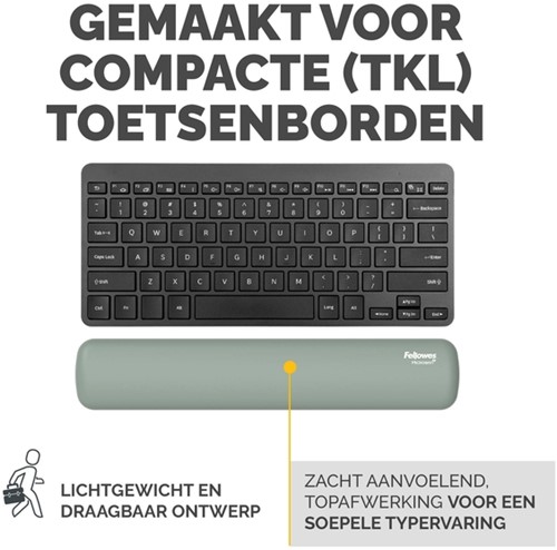 Polssteun Fellowes Breyta compact saliegroen-3