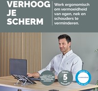 Laptopstandaard Fellowes Alumia zilver-3