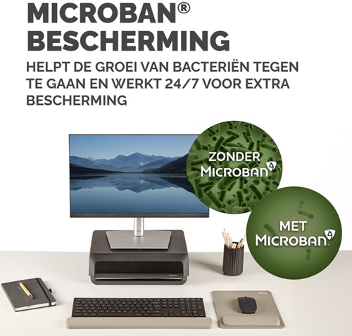 Muismat met polssteun Fellowes Breyta XL zand-2