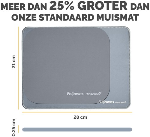 Muismat Fellowes Breyta XL blauw-3