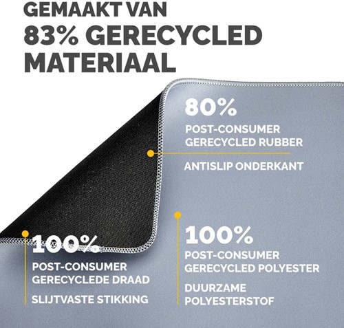 Muismat Fellowes Breyta XL blauw-2