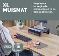 Muismat Fellowes Breyta XL grijs-2