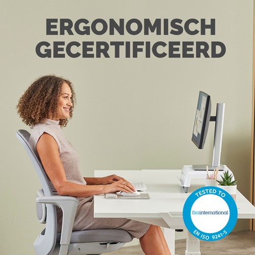 Muismat met polssteun Fellowes Breyta zand-4