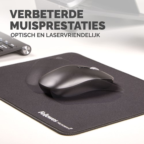 Muismat Fellowes Breyta XL zwart-3