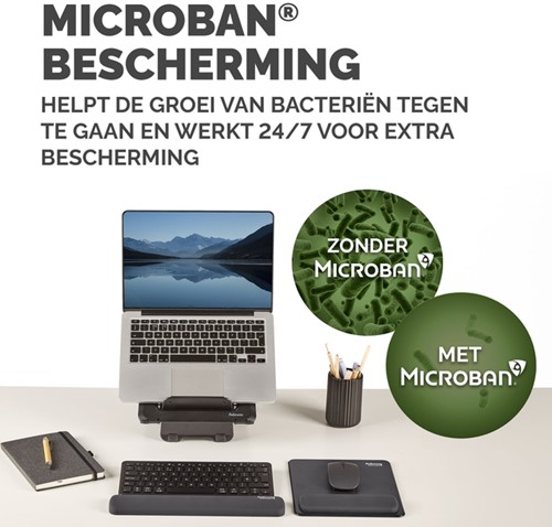 Muismat met polssteun Fellowes Breyta zwart-2