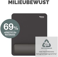 Muismat met polssteun Fellowes Breyta zwart-5