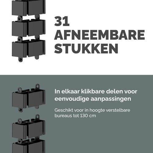 Kabelslang Fellowes zwart-3