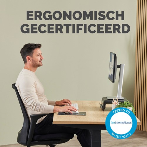 Muismat met polssteun Fellowes Breyta XL zwart-4