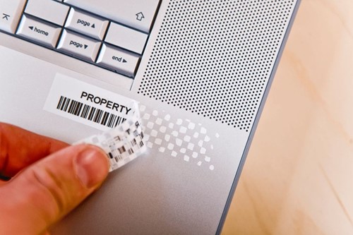 Labeltape Brother P-touch TZe-SE4 veiligheidstape 18mm zwart op wit-3