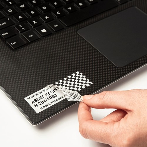 Labeltape Brother P-touch TZe-SE5 veiligheidstape 24mm zwart op wit-3